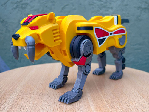 Sabertooth tiger dinozord - tiger, v2